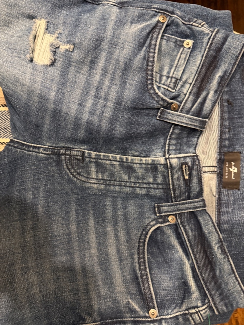 7 For All Mankind 7‎ For All Mankind Josefina Boyfriend Skinny Mid Rise Jeans - Picture 2 of 7